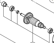 CS36DL aku řetězová pila Hitachi ROTOR