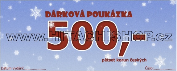 DÁRKOVÝ POUKAZ V HODNOTĚ 500 KČ