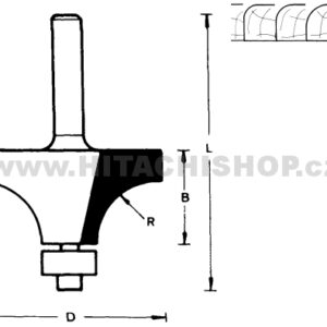Fréza zaoblovací 711718